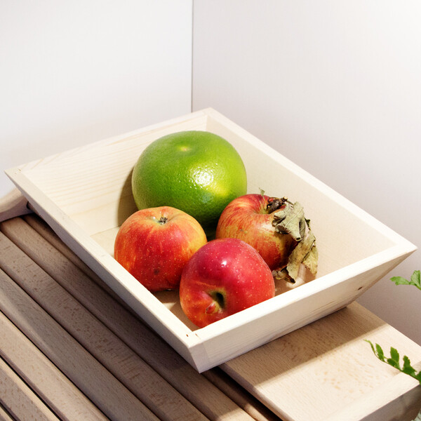 Holz Schale 25 x 20 x 6 cm Dekoschale Obstsschale Stiftebox