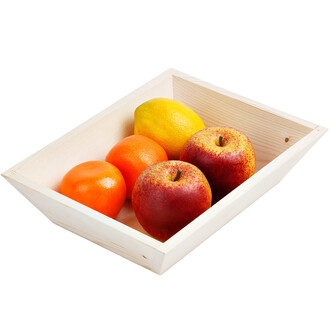 Holz Schale 25 x 20 x 6 cm Dekoschale Obstsschale Stiftebox