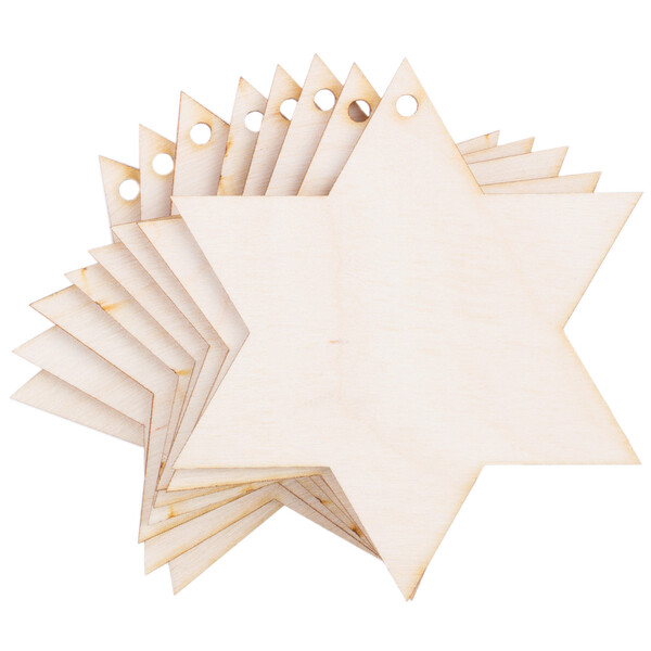 sechs Ecken Weihnachtstern 8 x 8 cm