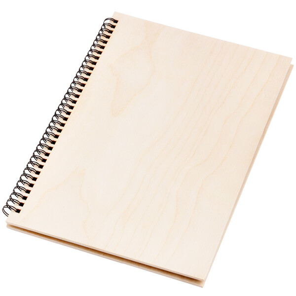 Holz Buch mit Ringmechanik 25 Blätter