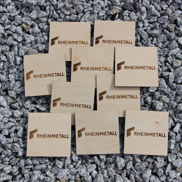 Bierdeckel 10 x 10 cm quadratisch, Untersetzer