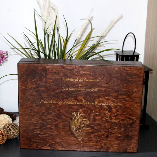 Kiste XL aus Holz fr Alben