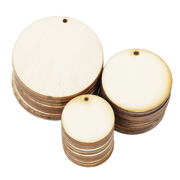 Holzscheibe  4 cm mit Fdelloch