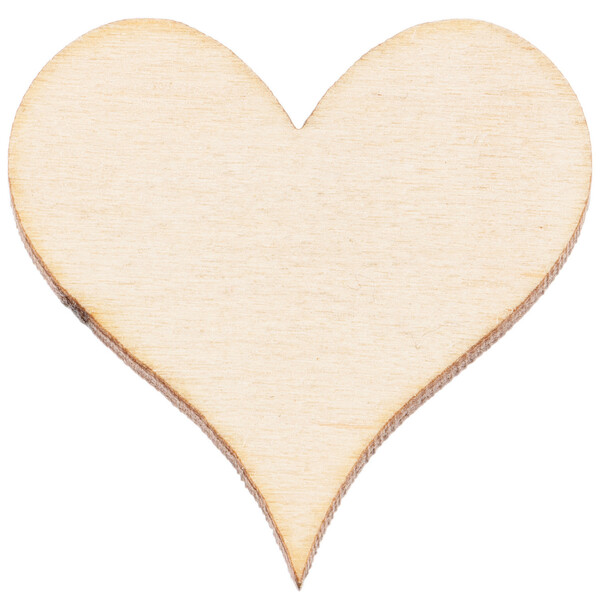 Profil Herz aus Holz 3 x 3 cm