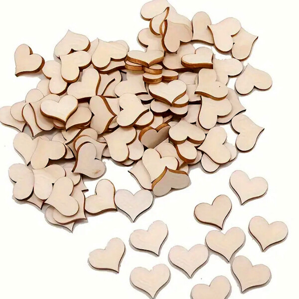 Profil Herz aus Holz 3 x 3 cm