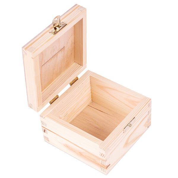 Holz Spardose Geldbox Sparbüchse 12 x 12 x 8 cm