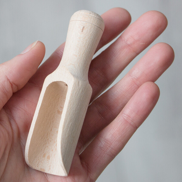 Gewrzlffel aus Holz 9 cm Holz Lffel Gewrzportionierer
