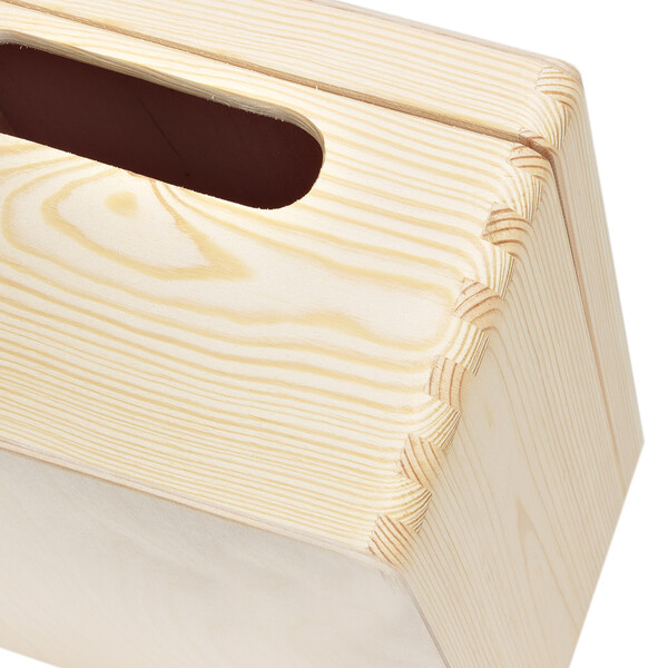 Holzkiste mit Deckel 30 x 20 x 14 cm Natur Aufbewahrungskiste