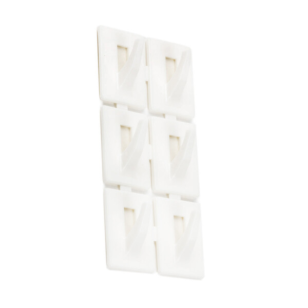 selbstklebende Wandhaken 6er Set rechteckig