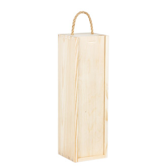 Wine box made of light wood for 1 wine bottle Wine box made of light wood for 1 wine bottle