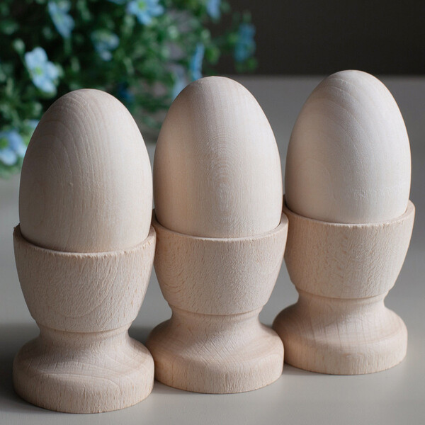 Holz Eierbecher, Becher fr Eier