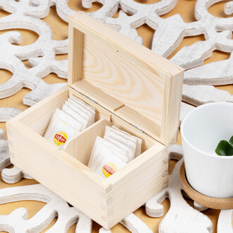 Stiftehalter eckig innen rund Holz Birke hell Stiftebecher