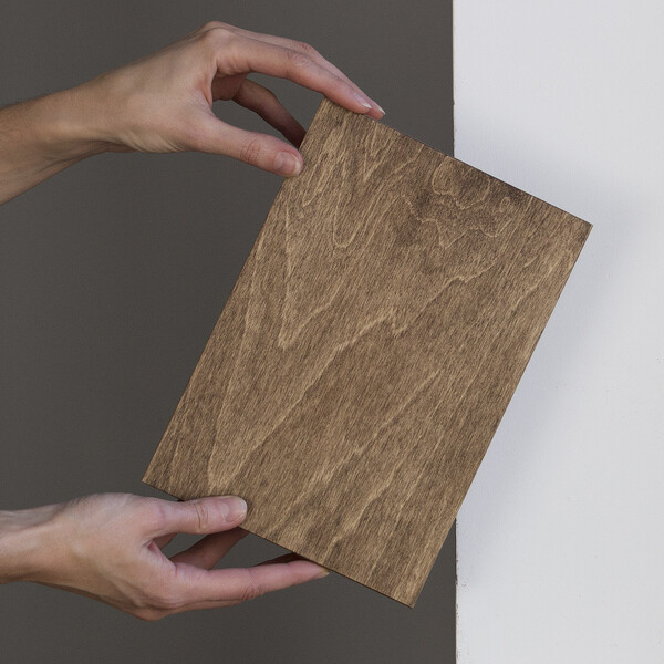 Geschenkkiste aus Holz, Eiche dunkel 24 x 17 x 5,5 cm