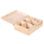 Holzkiste mit Deckel und Schloss 22 x 16,5 x 8 cm
