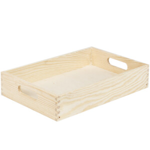 Holztablett gerade 20 x 30 cm aus Birkenholz, Serviertablett