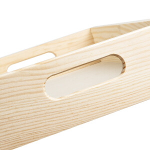 Holztablett gerade 20 x 30 cm aus Birkenholz, Serviertablett