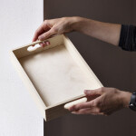 Holztablett gerade 20 x 30 cm aus Birkenholz, Serviertablett