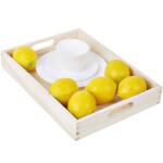 Tablett aus Vollholz 25 x 35 cm gerade