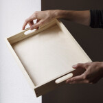 Tablett aus Vollholz 25 x 35 cm gerade