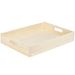 Tablett aus Vollholz 25 x 35 cm gerade