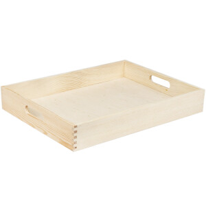 Birkenholz Tablett 30 x 40 cm gerade