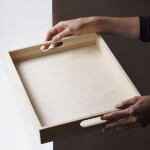 Birkenholz Tablett 30 x 40 cm gerade