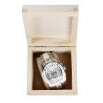Natur Holzkiste 0,4 Liter mit Klappdeckel 10 x 10 x 7,5 cm