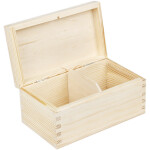 Holzkiste mit 2 Fächer 16,5 x 9,5 x 8 cm Organizer