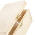 Kiste mit Deckel und Schloss aus Holz 16,5 x 9,5 x 8 cm
