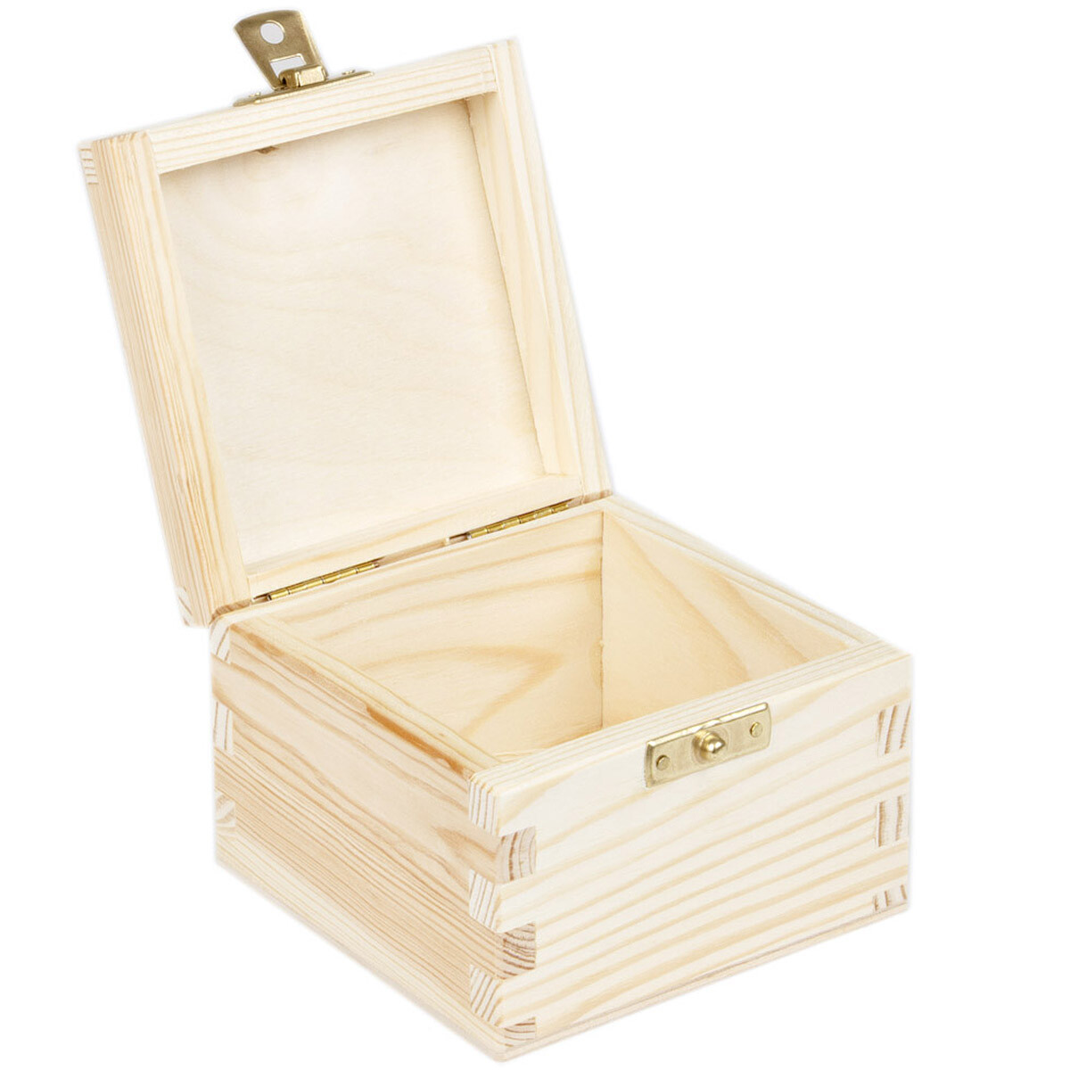 Klappdeckel Kisten aus natürlichem Holz, 5,24 €