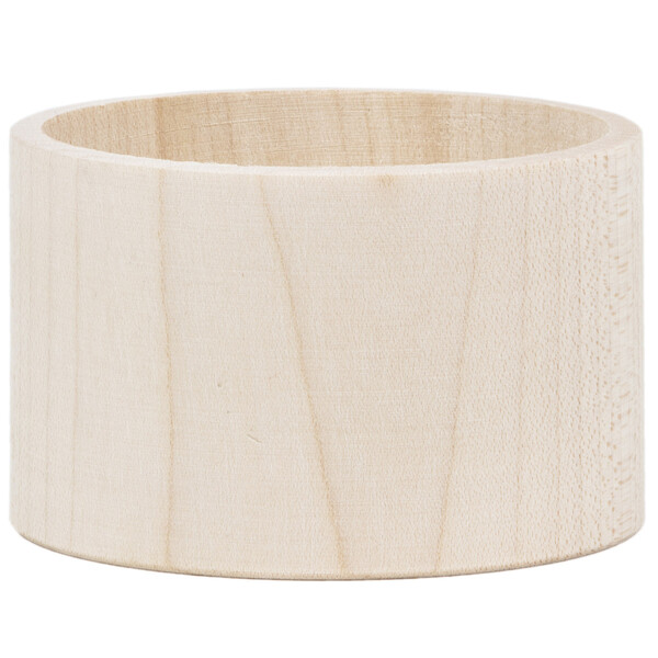 50 mm gerade Form schlichtes Holz Armband hoch geschliffen natur Holz