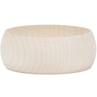 Rounded 30 mm bangle bracelet polished wood simple Rounded 30 mm bangle bracelet polished wood simple