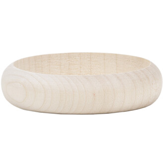 Rounded 20 mm bangle bracelet polished wooden simple Rounded 20 mm bangle bracelet polished wooden simple