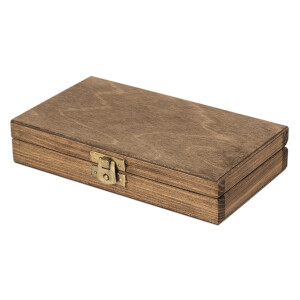 Kleine Kiste aus Holz für Geld mit Schloss,...