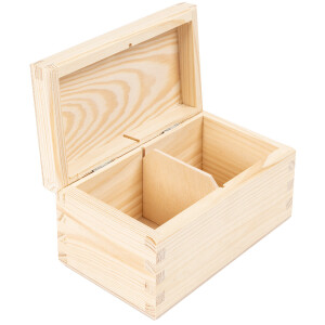 Organizer, Teekiste aus Holz mit 2 Fächern,...