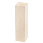 Hoher Teelichthalter 20 cm quadratischer Holz Kerzenständer