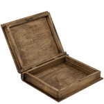 Buchbox aus Holz in Eiche Dunkel