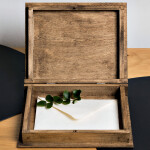 Buchbox aus Holz in Eiche Dunkel