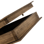 Buchbox aus Holz in Eiche Dunkel