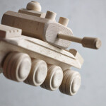 Holzpanzer, Kinderspielzeug Panzer aus Holz 21 x 10 x 8 cm