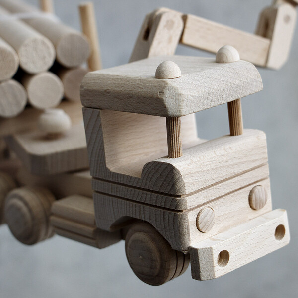 Holz Laster mit HDS Kran