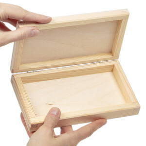 Holzbox 18 x 10,5 x 3,5 cm Brillenbox