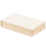Holzbox 18 x 10,5 x 3,5 cm Brillenbox