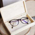 Holzbox 18 x 10,5 x 3,5 cm Brillenbox