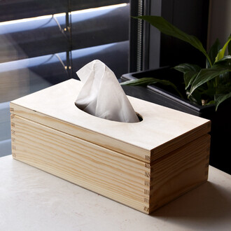 Tissue box cosmetic tissue dispenser rectangular...