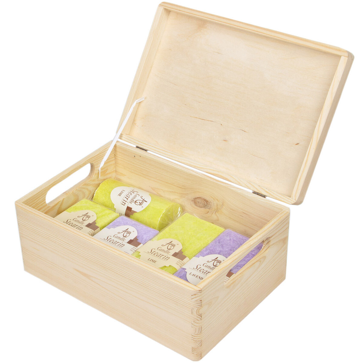 8,2 Liter Aufbewahrungsbox Holzkiste Holzbox mit Deckel, 8