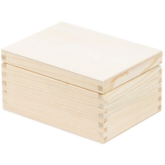 Deckel Box 16,5 x 12 x 8 cm Holzkiste