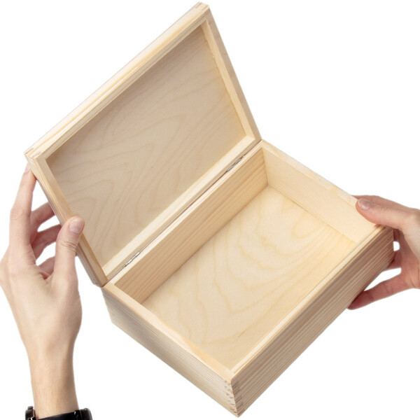 Holzbox mit Deckel 22 x 16 x 8 cm