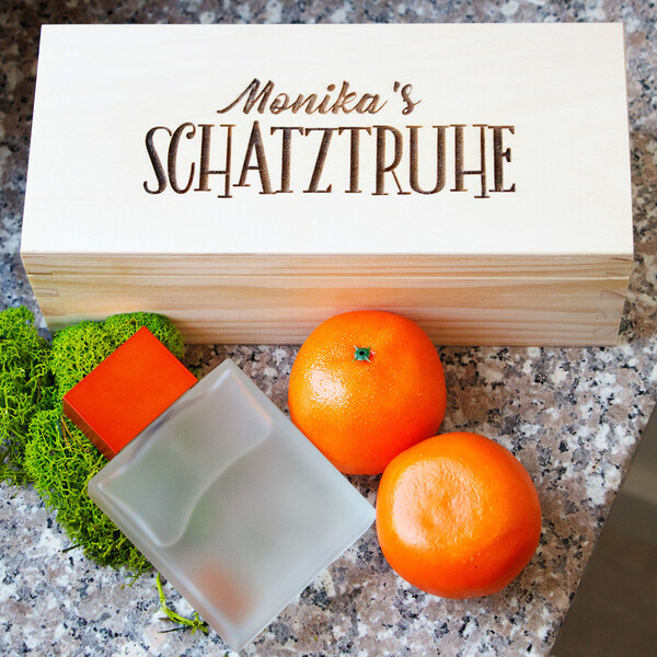 Schatulle 1,2 Liter Vollholz 23 x 10 x 8 cm