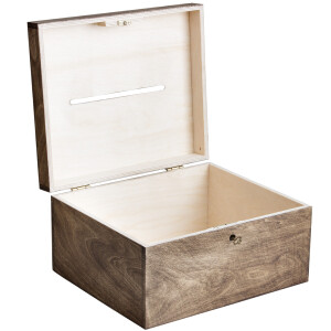 Kiste für Geldgeschenke Hochzeit Kiste Kartenbox Holz Spendenbox Sammelbox